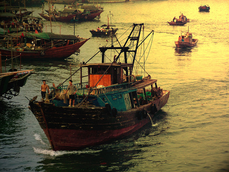 fishing boatのeditorial素材