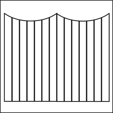 a illustration of wooden fenceのイラスト素材