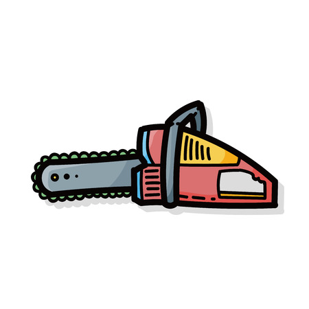 Saws color doodleのイラスト素材