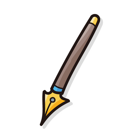 pen and pencil color doodleのイラスト素材