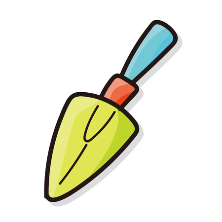 Shovel color doodleのイラスト素材