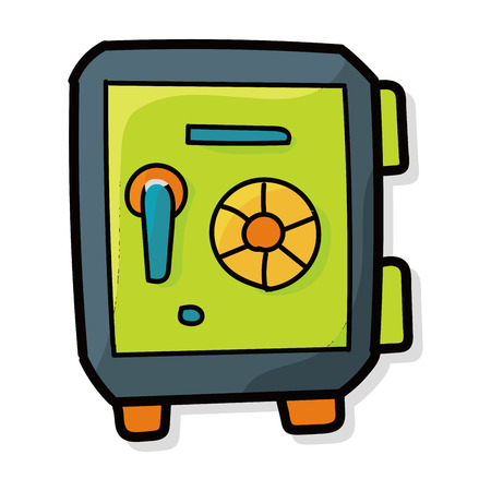 safety box color doodleのイラスト素材