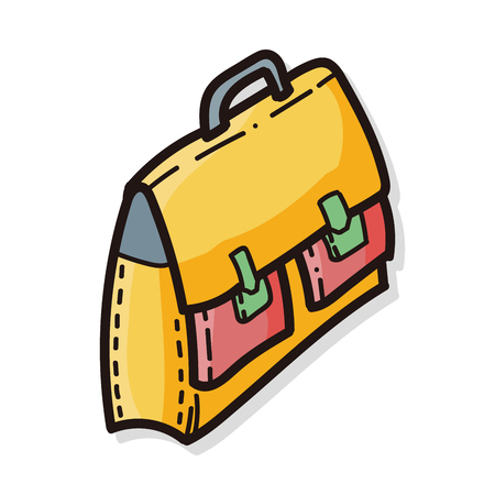 bag color doodleのイラスト素材