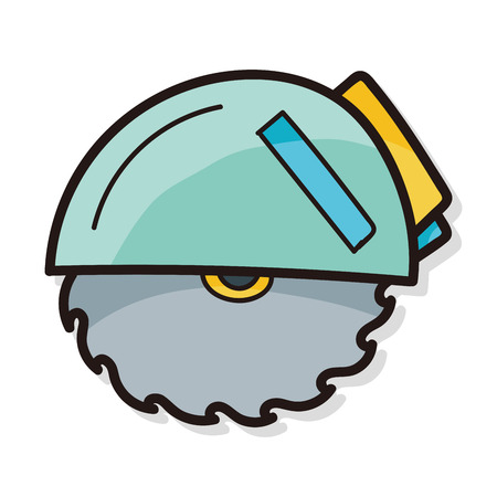 Saws color doodleのイラスト素材