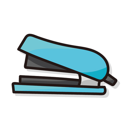 stapler color doodleのイラスト素材