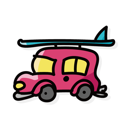 Van color doodleのイラスト素材