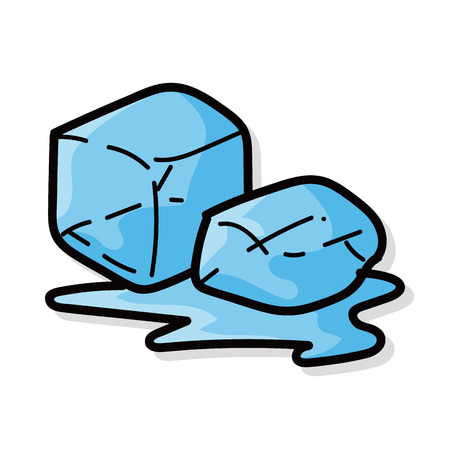ice color doodleのイラスト素材