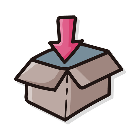 Freight doodleのイラスト素材