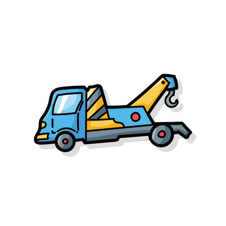 truck color doodleのイラスト素材