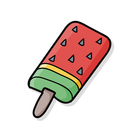 ice stick doodleのイラスト素材