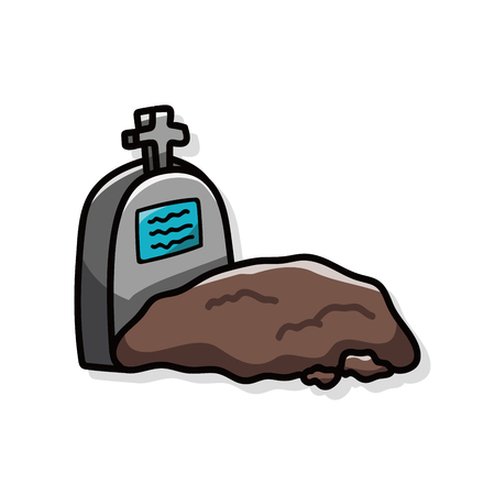 grave doodleのイラスト素材