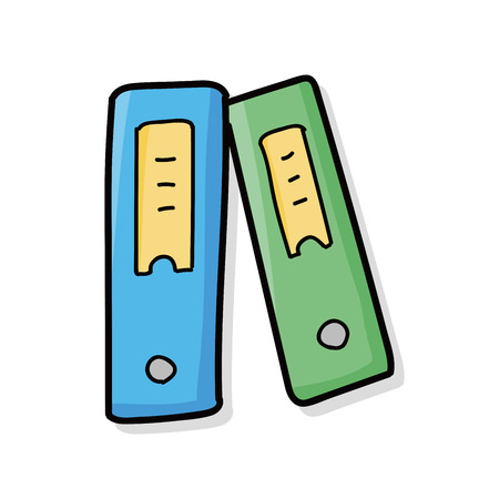 office file doodleのイラスト素材