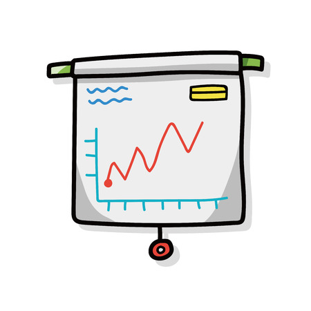 presentation doodleのイラスト素材