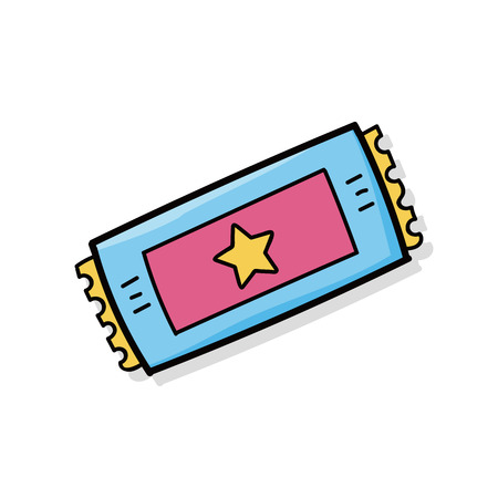 ticket doodleのイラスト素材