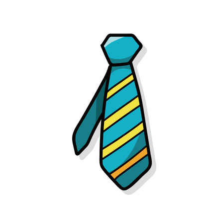 necktie doodleのイラスト素材