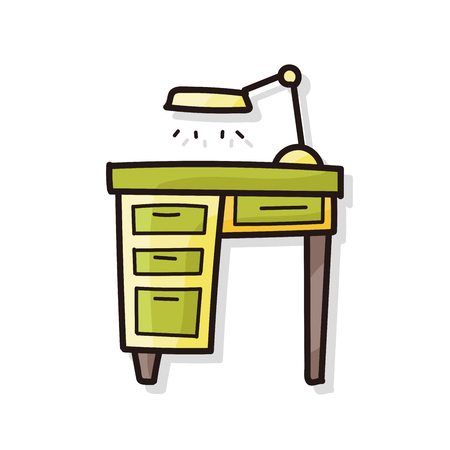 desk doodleのイラスト素材