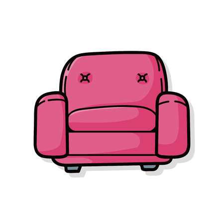 sofa doodleのイラスト素材