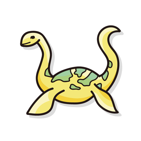 dinosaur doodleのイラスト素材