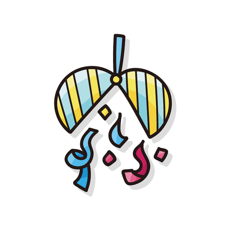 party ball doodleのイラスト素材