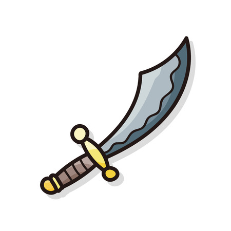 sword doodleのイラスト素材