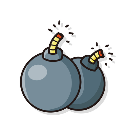 bomb doodleのイラスト素材