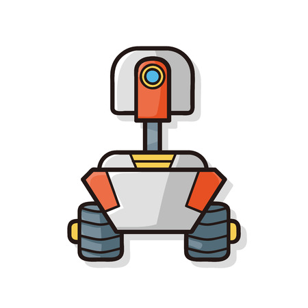 space machine doodleのイラスト素材
