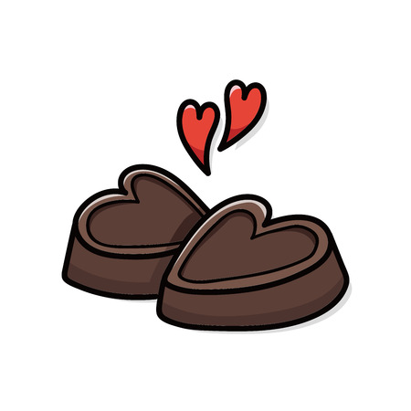 chocolate doodleのイラスト素材