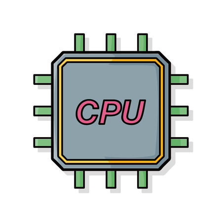 cpu doodleのイラスト素材