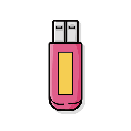 usb doodleのイラスト素材