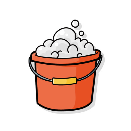 water bucket doodleのイラスト素材