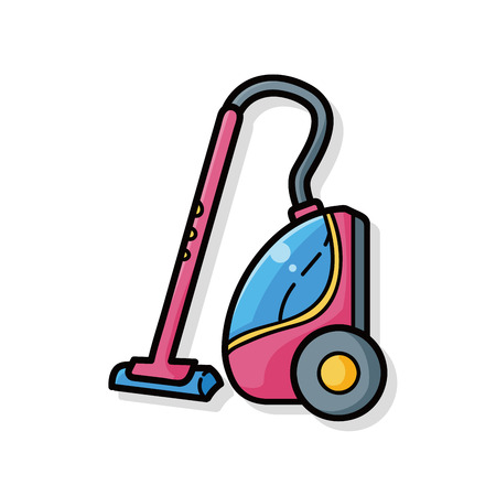 Vacuum cleaner doodleのイラスト素材