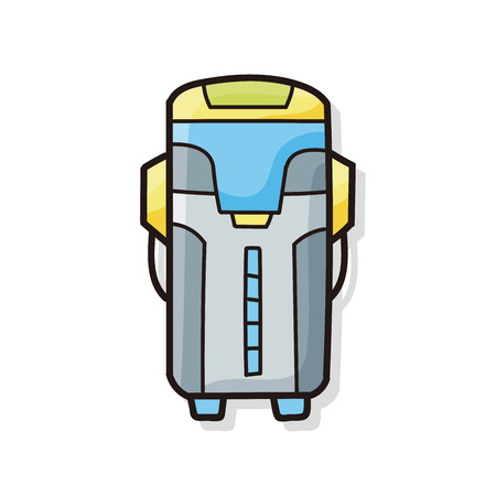 Hot water bottle doodleのイラスト素材
