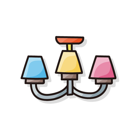 lamp doodleのイラスト素材