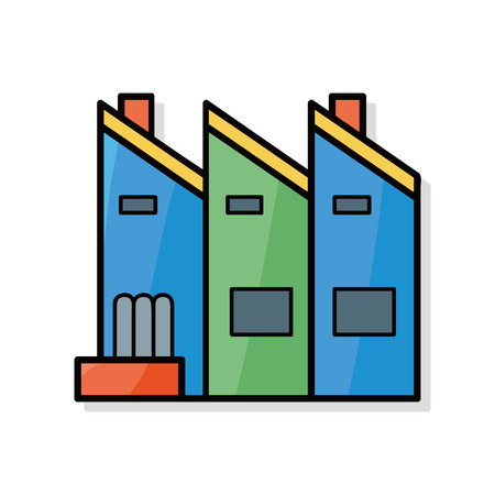 factory doodleのイラスト素材