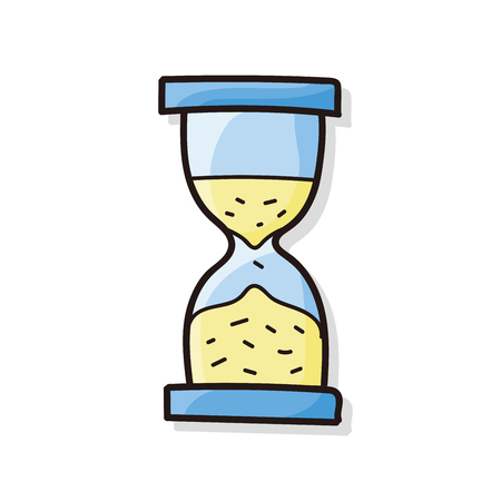 Hourglass doodleのイラスト素材