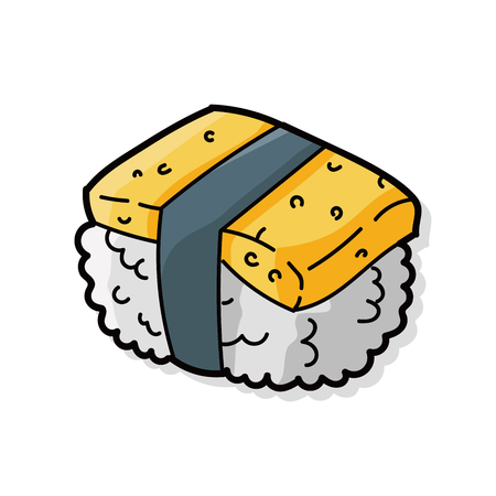 sushi doodleのイラスト素材