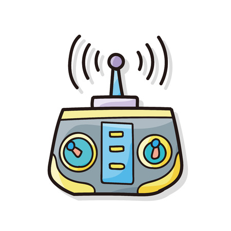game controller doodleのイラスト素材