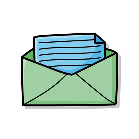mail doodleのイラスト素材