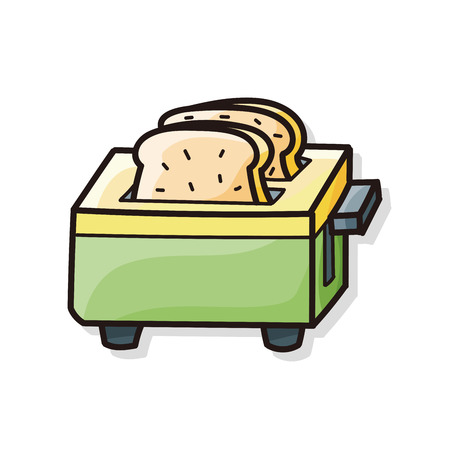 Toaster doodleのイラスト素材