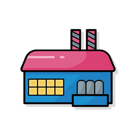 factory doodleのイラスト素材