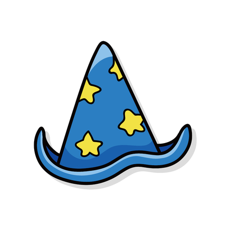 witch's hat doodleのイラスト素材