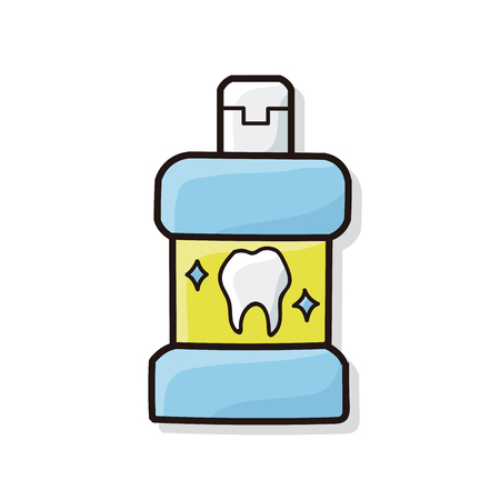 Mouthwash doodleのイラスト素材