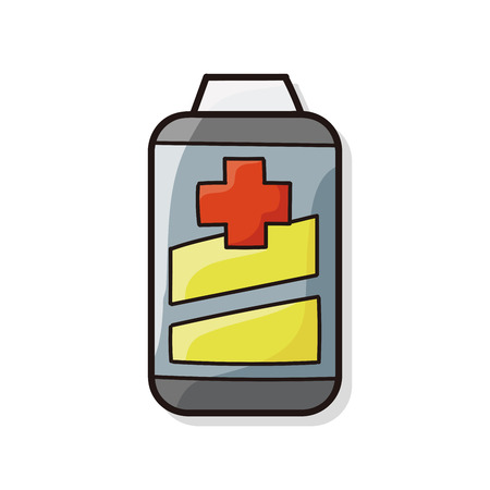 battery doodleのイラスト素材
