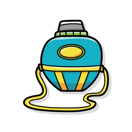 water bottle doodleのイラスト素材