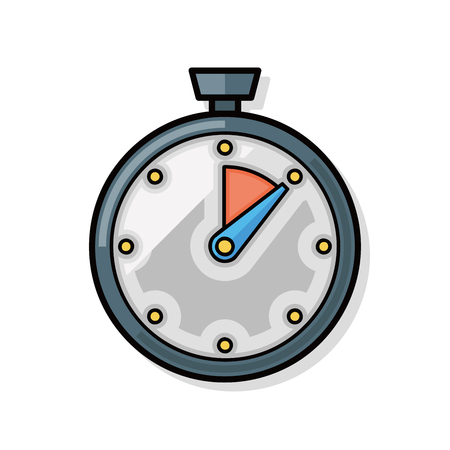 stopwatch doodleのイラスト素材