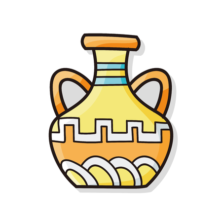 Ceramics doodleのイラスト素材