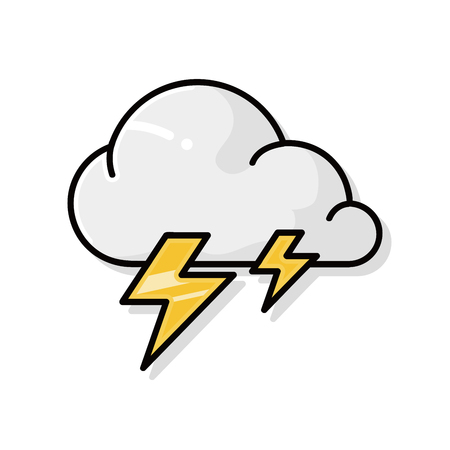 weather cloud doodleのイラスト素材
