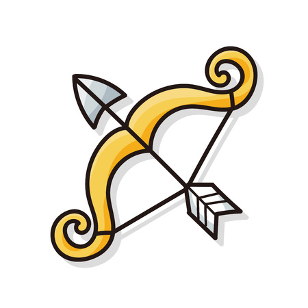 Archery doodleのイラスト素材
