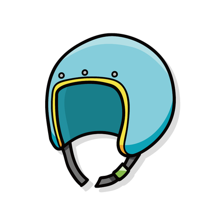 helmet doodleのイラスト素材