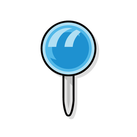 pushpin doodleのイラスト素材